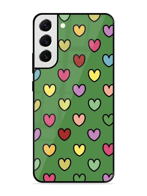 Rainbow Heart Parade Glossy Soft Edge Case for Samsung Galaxy S21 Fe (5G) Chachhi