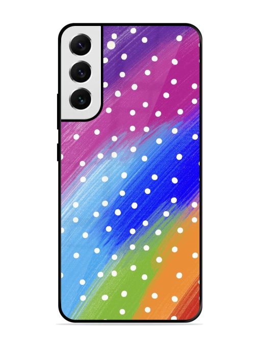 Rainbow Polka Dot Dream Glossy Soft Edge Case for Samsung Galaxy S21 Fe (5G) Chachhi