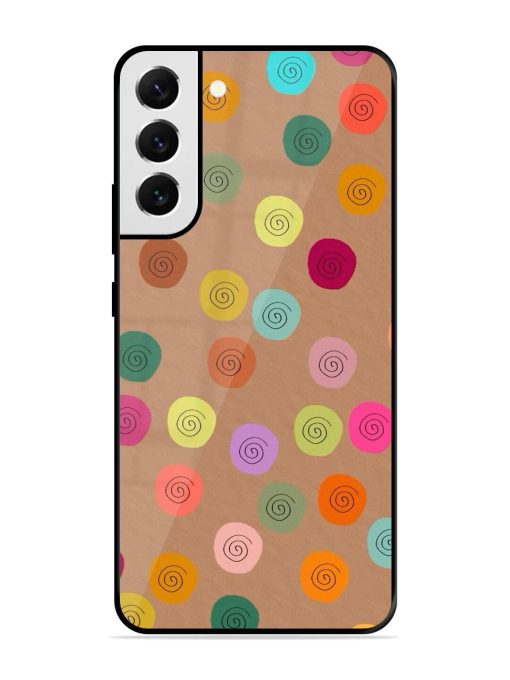 Swirly Dots On Kraft Glossy Soft Edge Case for Samsung Galaxy S21 Fe (5G) Chachhi