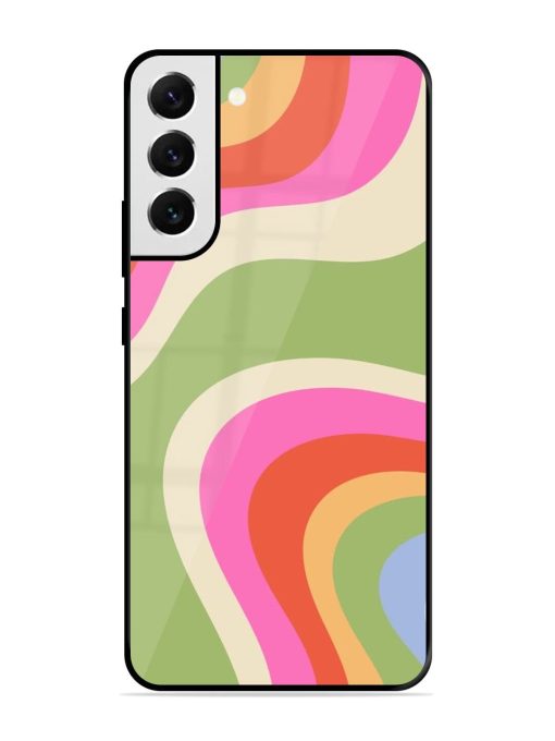 Wavy Rainbow Wonderland Glossy Soft Edge Case for Samsung Galaxy S21 Fe (5G)