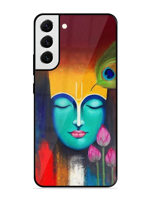 Divine Tranquility: The Face Of Krishna Glossy Soft Edge Case for Samsung Galaxy S21 Fe (5G) Chachhi