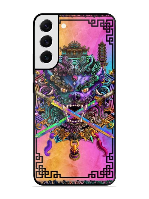 Psychedelic Fu Dog Tapestry Glossy Soft Edge Case for Samsung Galaxy S21 Fe (5G) Chachhi