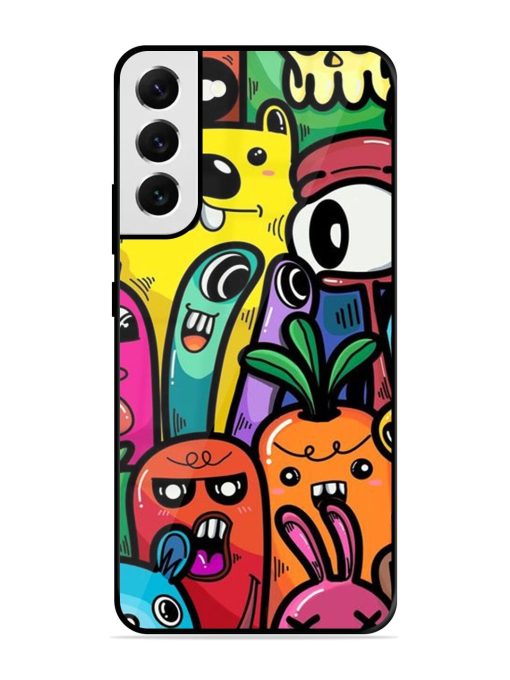 Whimsical Doodle Chaos Glossy Soft Edge Case for Samsung Galaxy S21 Fe (5G) Chachhi