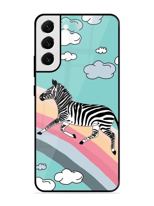 Zebra On A Rainbow Glossy Soft Edge Case for Samsung Galaxy S21 Fe (5G) Chachhi