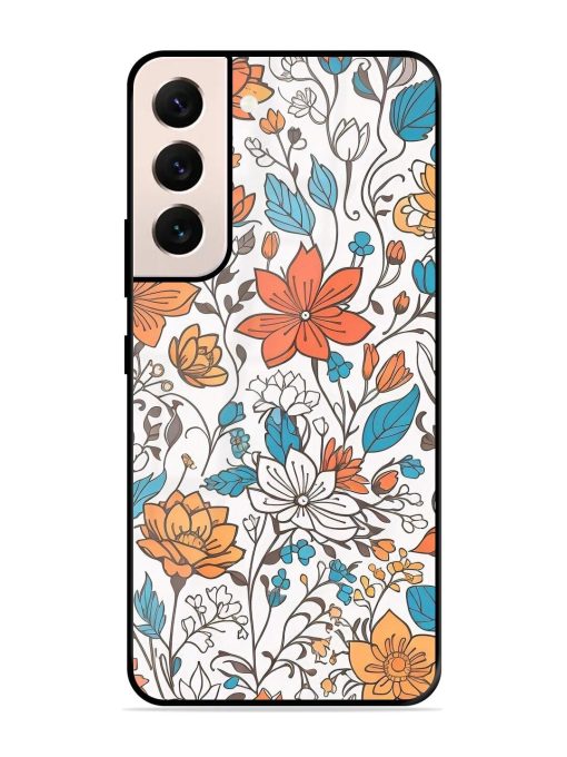 Floral Symphony Glossy Soft Edge Case for Samsung Galaxy S21 Plus Chachhi