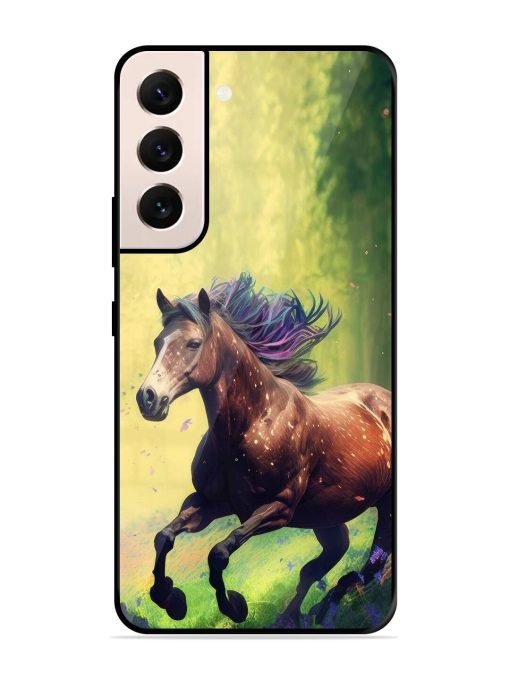 Enchanted Gallop Glossy Soft Edge Case for Samsung Galaxy S21 Plus Chachhi