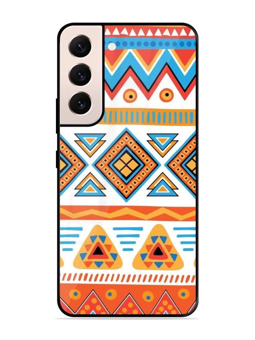 Vibrant Tribal Pattern Glossy Soft Edge Case for Samsung Galaxy S21 Plus Chachhi