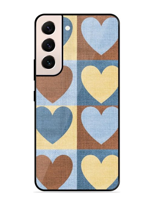 Hearts On Canvas Glossy Soft Edge Case for Samsung Galaxy S21 Plus Chachhi