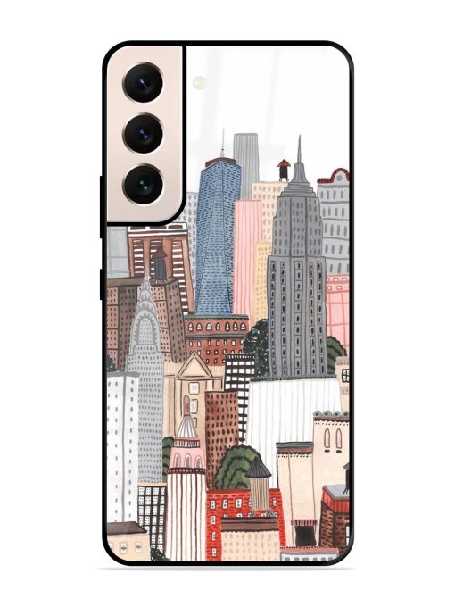 Cityscape Dreams Glossy Soft Edge Case for Samsung Galaxy S21 Plus Chachhi