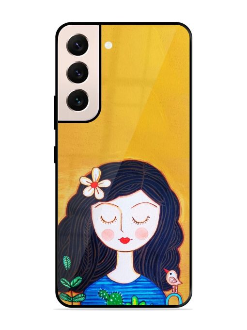 Girl Illustration Glossy Soft Edge Case for Samsung Galaxy S21 Plus Chachhi