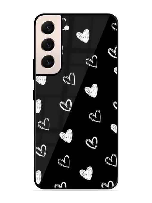 Scattered Hearts Glossy Soft Edge Case for Samsung Galaxy S21 Plus Chachhi