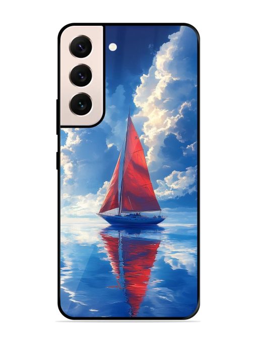 Crimson Sails Glossy Soft Edge Case for Samsung Galaxy S21 Plus Chachhi