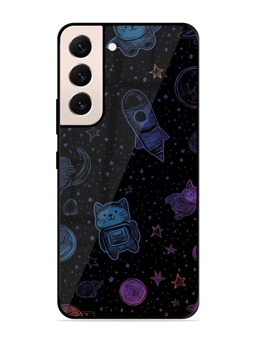 Cosmic Cat Chaos Glossy Soft Edge Case for Samsung Galaxy S21 Plus Chachhi