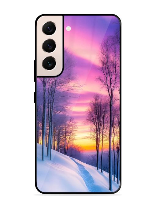 Winter'S Purple Haze Glossy Soft Edge Case for Samsung Galaxy S21 Plus Chachhi