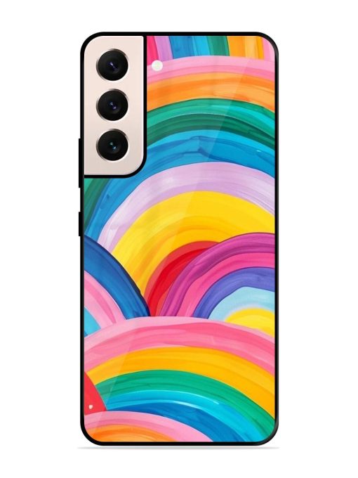 Rainbow Cascade Glossy Soft Edge Case for Samsung Galaxy S21 Plus Chachhi