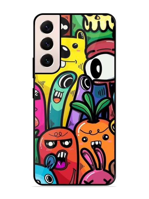 Whimsical Doodle Chaos Glossy Soft Edge Case for Samsung Galaxy S21 Plus Chachhi