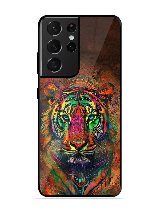 Cosmic Tiger Glossy Soft Edge Case for Samsung Galaxy S21 Ultra Chachhi