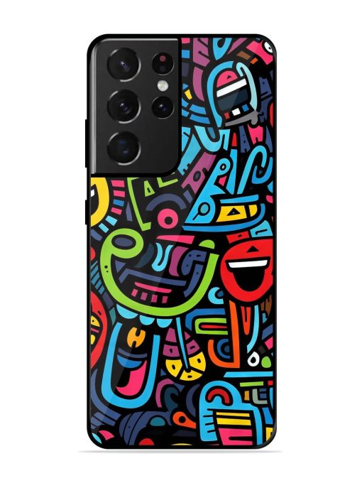 Doodlephoria Glossy Soft Edge Case for Samsung Galaxy S21 Ultra Chachhi