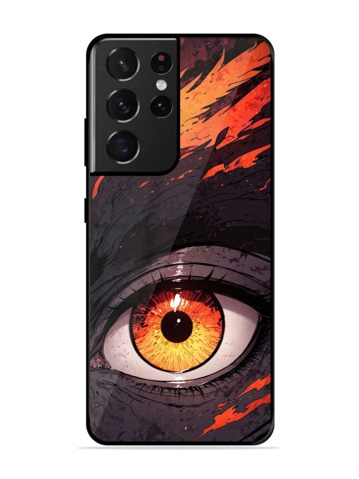 Inferno Gaze Glossy Soft Edge Case for Samsung Galaxy S21 Ultra Chachhi