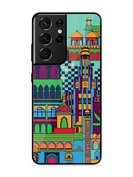 Indian Tapestry Glossy Soft Edge Case for Samsung Galaxy S21 Ultra Chachhi