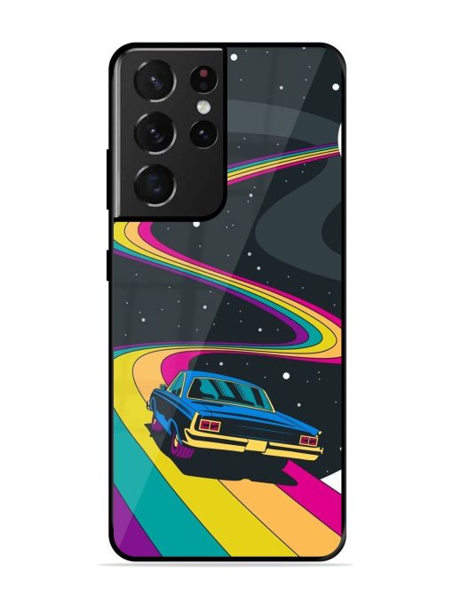 Rainbow Road Glossy Soft Edge Case for Samsung Galaxy S21 Ultra Chachhi