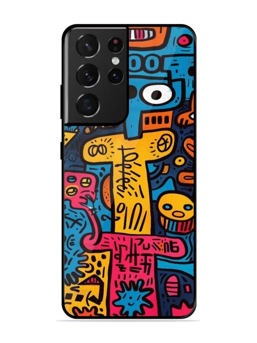 Doodletopia Glossy Soft Edge Case for Samsung Galaxy S21 Ultra Chachhi