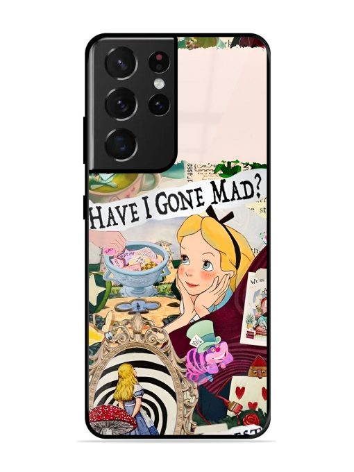 Mad Hatter'S Collage Glossy Soft Edge Case for Samsung Galaxy S21 Ultra Chachhi