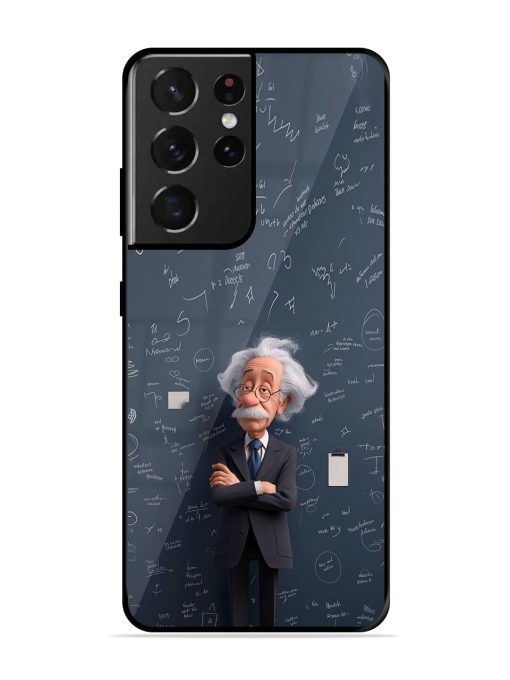 Albert Einstein Glossy Soft Edge Case for Samsung Galaxy S21 Ultra