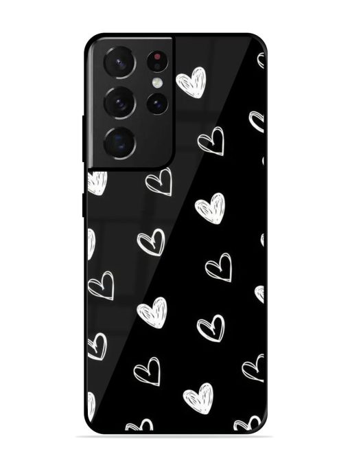 Scattered Hearts Glossy Soft Edge Case for Samsung Galaxy S21 Ultra Chachhi