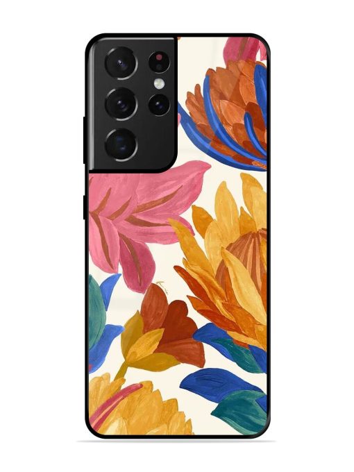 Blooming Tapestry Glossy Soft Edge Case for Samsung Galaxy S21 Ultra Chachhi