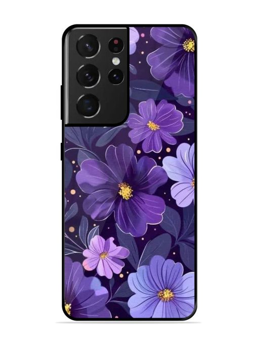 Purple Paradise Glossy Soft Edge Case for Samsung Galaxy S21 Ultra