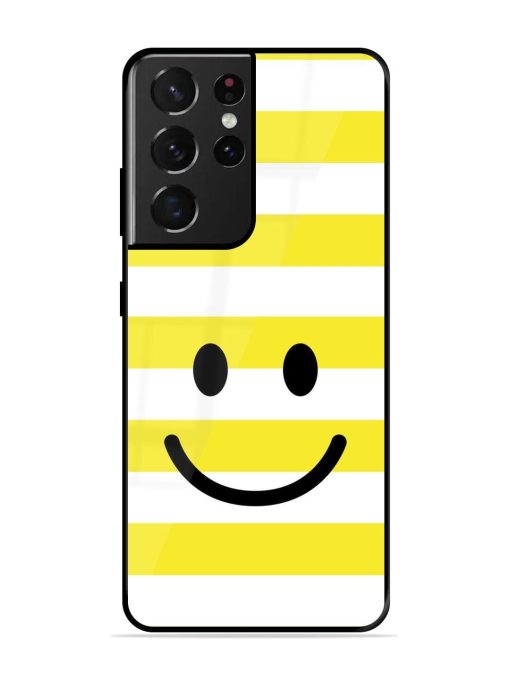 Smiling Stripes Glossy Soft Edge Case for Samsung Galaxy S21 Ultra