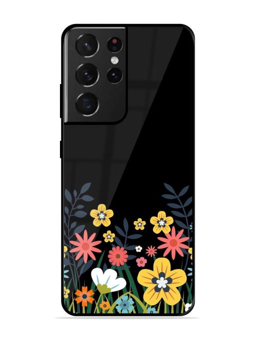 Floral Night Sky Glossy Soft Edge Case for Samsung Galaxy S21 Ultra Chachhi