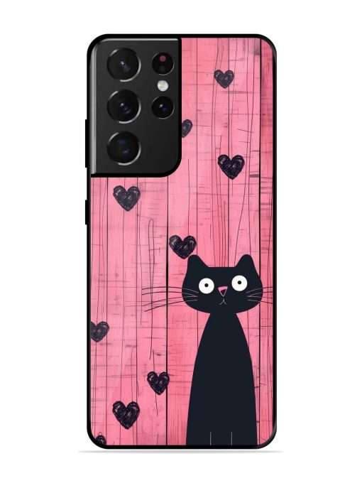 Feline Valentine'S Day Glossy Soft Edge Case for Samsung Galaxy S21 Ultra Chachhi