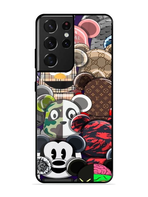 Streetwear Bearbrick Extravaganza Glossy Soft Edge Case for Samsung Galaxy S21 Ultra Chachhi