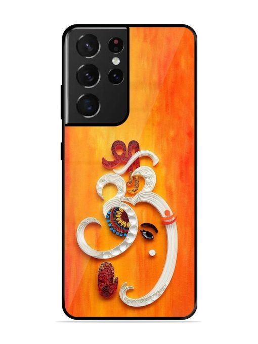 Ganesha In Quilling Art Glossy Soft Edge Case for Samsung Galaxy S21 Ultra Chachhi