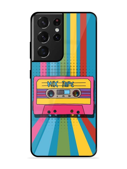 Retro Cassette Tapes Glossy Soft Edge Case for Samsung Galaxy S21 Ultra Chachhi