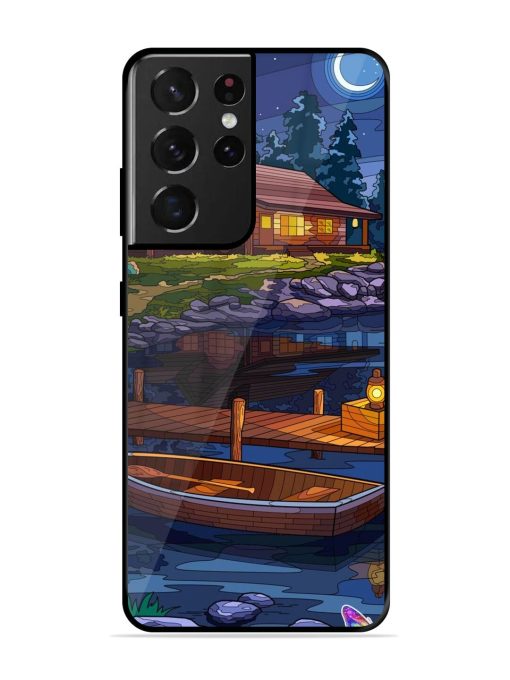 Moonlit Serenity Glossy Soft Edge Case for Samsung Galaxy S21 Ultra Chachhi