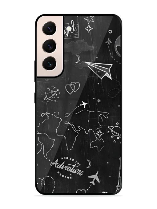 Wanderlust Sketchbook Glossy Soft Edge Case for Samsung Galaxy S22 (5G) Chachhi