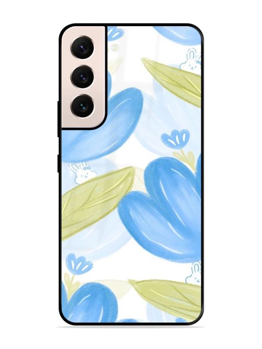 Bunny'S Blue Garden Glossy Soft Edge Case for Samsung Galaxy S22 (5G) Chachhi