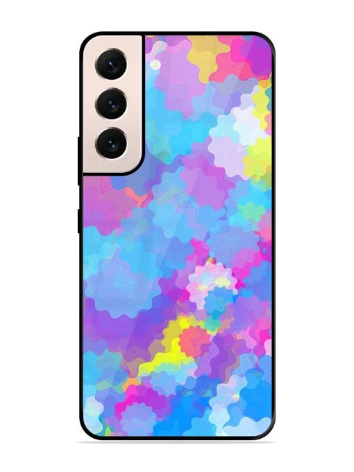 Psychedelic Cloud Burst Glossy Soft Edge Case for Samsung Galaxy S22 (5G) Chachhi