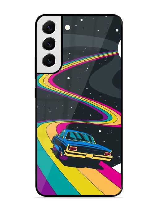 Rainbow Road Glossy Soft Edge Case for Samsung Galaxy S22 Plus Chachhi