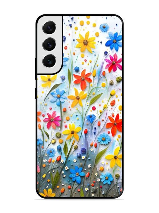 Vibrant Floral Glossy Soft Edge Case for Samsung Galaxy S22 Plus Chachhi