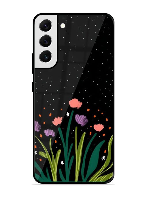 Midnight Bloom Glossy Soft Edge Case for Samsung Galaxy S22 Plus Chachhi