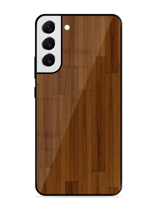 Warm Woodgrain Glossy Soft Edge Case for Samsung Galaxy S22 Plus Chachhi