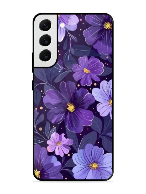 Purple Paradise Glossy Soft Edge Case for Samsung Galaxy S22 Plus Chachhi