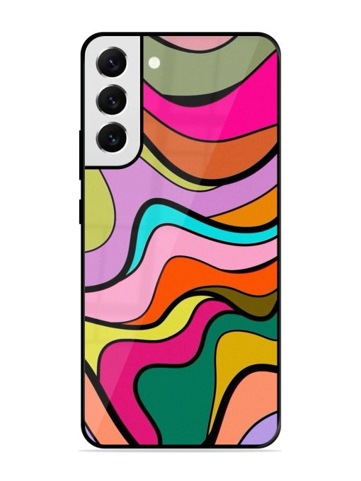 Wavy Wonder Glossy Soft Edge Case for Samsung Galaxy S22 Plus Chachhi