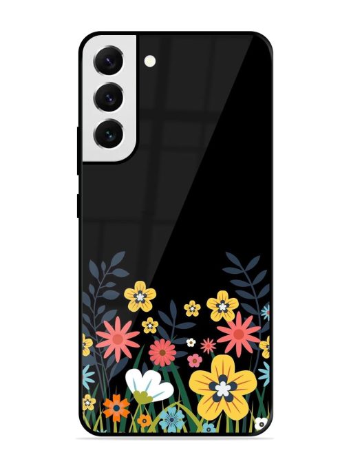 Floral Night Sky Glossy Soft Edge Case for Samsung Galaxy S22 Plus Chachhi