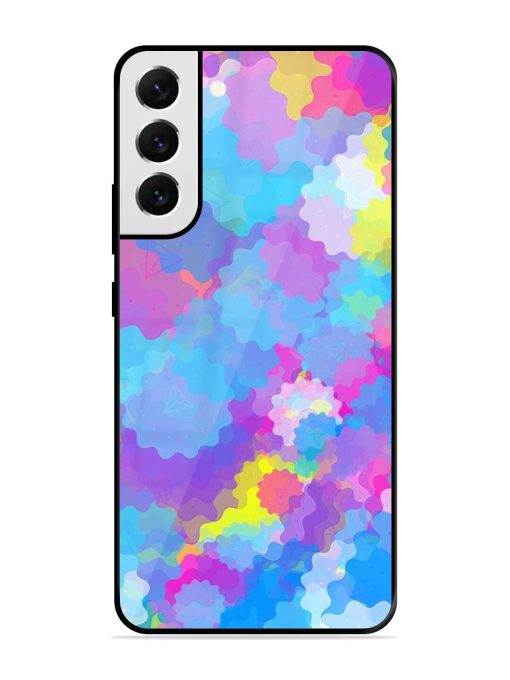 Psychedelic Cloud Burst Glossy Soft Edge Case for Samsung Galaxy S22 Plus Chachhi