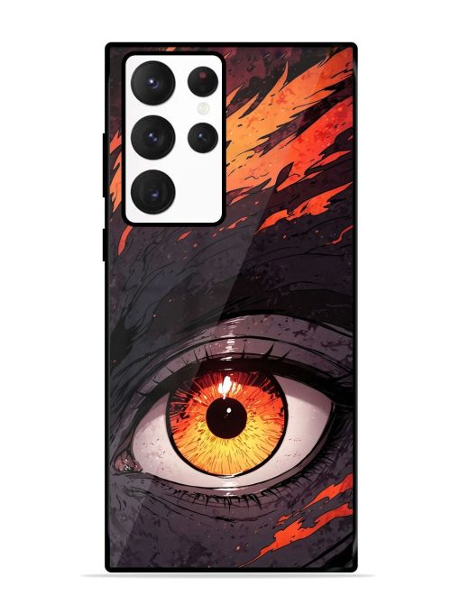 Inferno Gaze Glossy Soft Edge Case for Samsung Galaxy S22 Ultra Chachhi